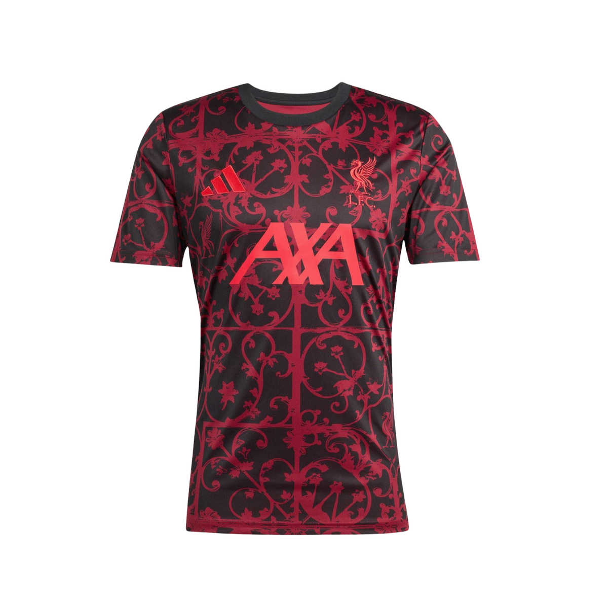 Adidas Liverpool F.C. 25/26 Pre-Match T- Shirt Men - Black/Purple Black Pure Ruby Clothing Adidas