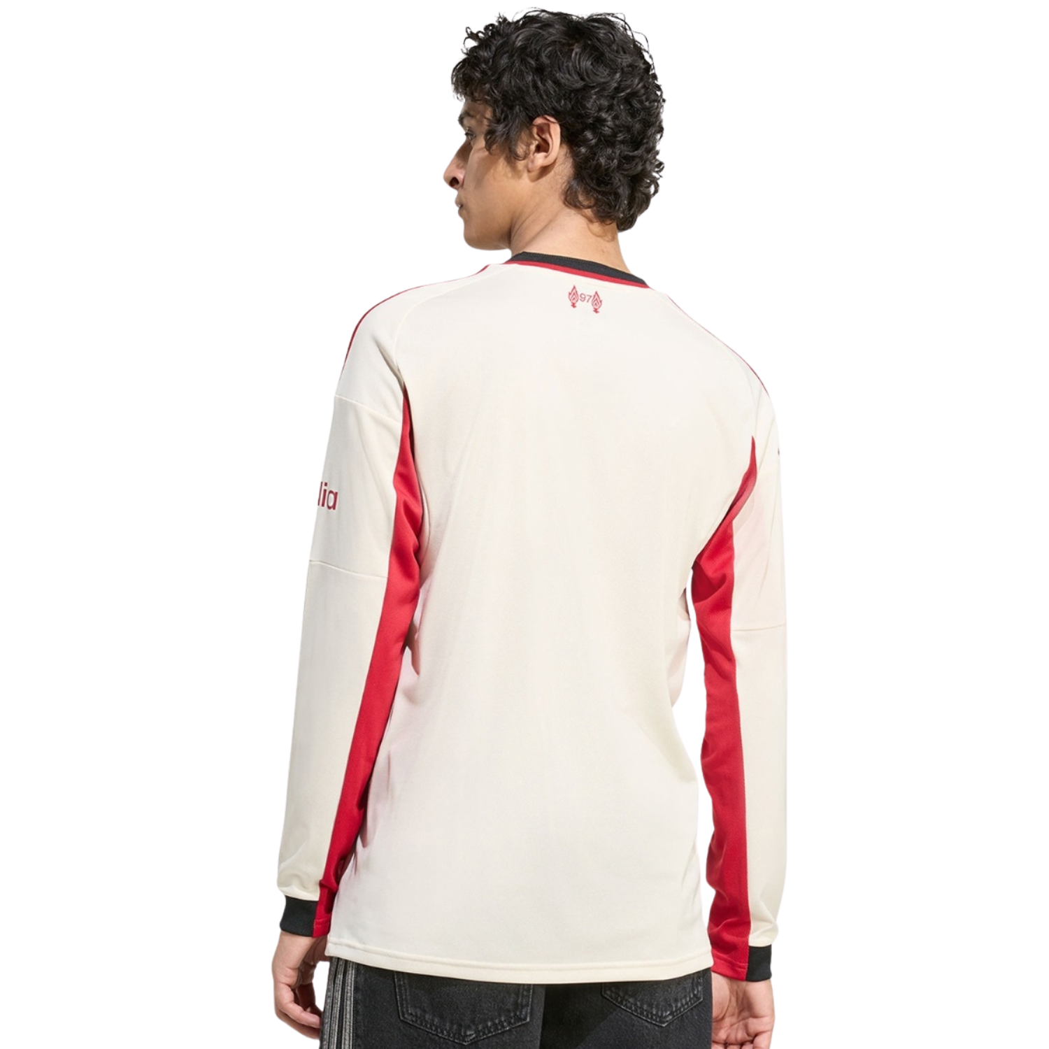 Adidas Liverpool F.C. 25/26 Long Sleeve Away Jersey Junior - Beige Clothing Adidas