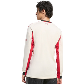 Adidas Liverpool F.C. 25/26 Long Sleeve Away Jersey Junior - Beige Clothing Adidas