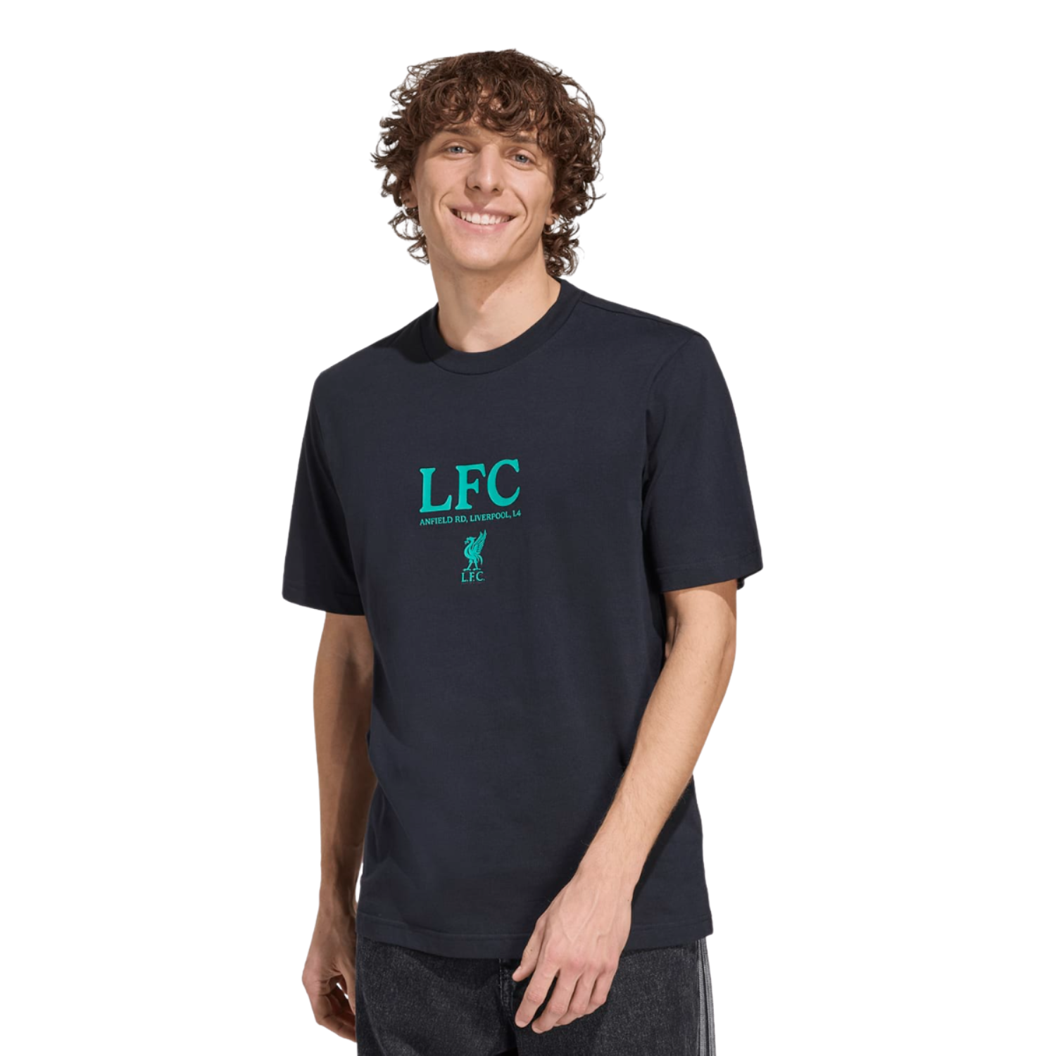 Adidas Liverpool F.C. 26/27 Seasonal Graphic T-Shirt Men - Black Clothing Adidas