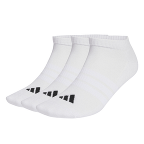 Adidas Cushioned Essentials Low 3 Pack Socks Unisex - White White Socks Adidas