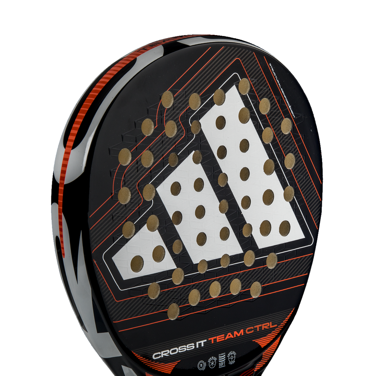 Adidas Cross It Team Ctrl 2026 Padel Racket - Black/White Padel Adidas