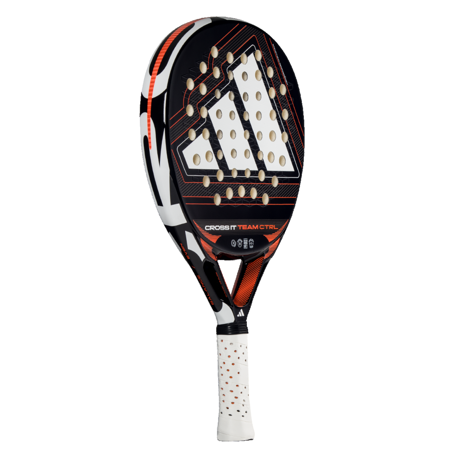 Adidas Cross It Team Ctrl 2026 Padel Racket - Black/White Padel Adidas