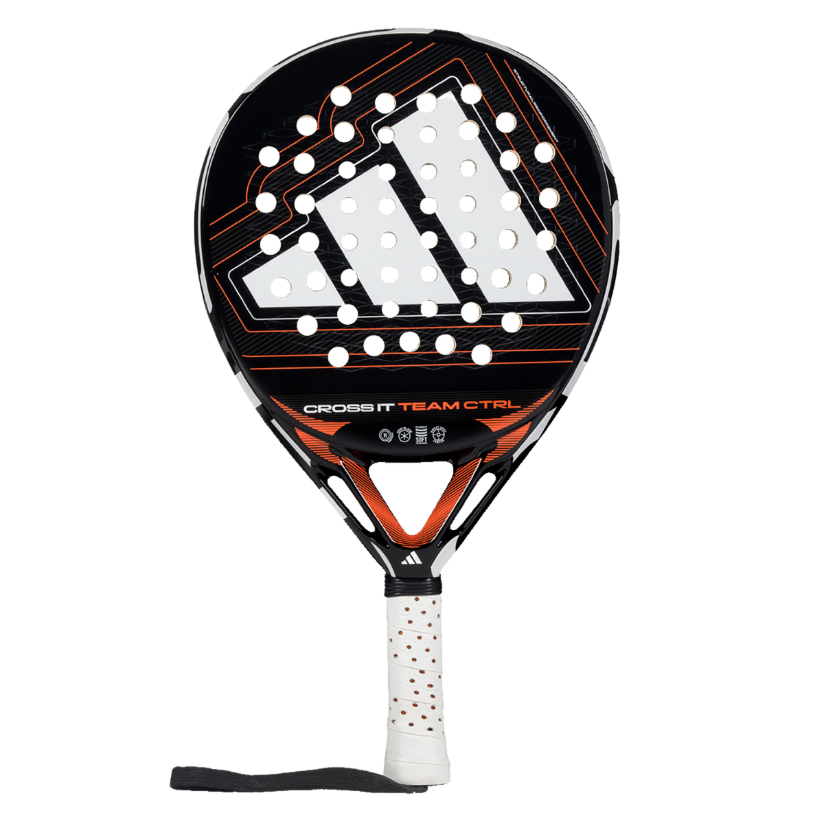Adidas Cross It Team Ctrl 2026 Padel Racket - Black/White Padel Adidas