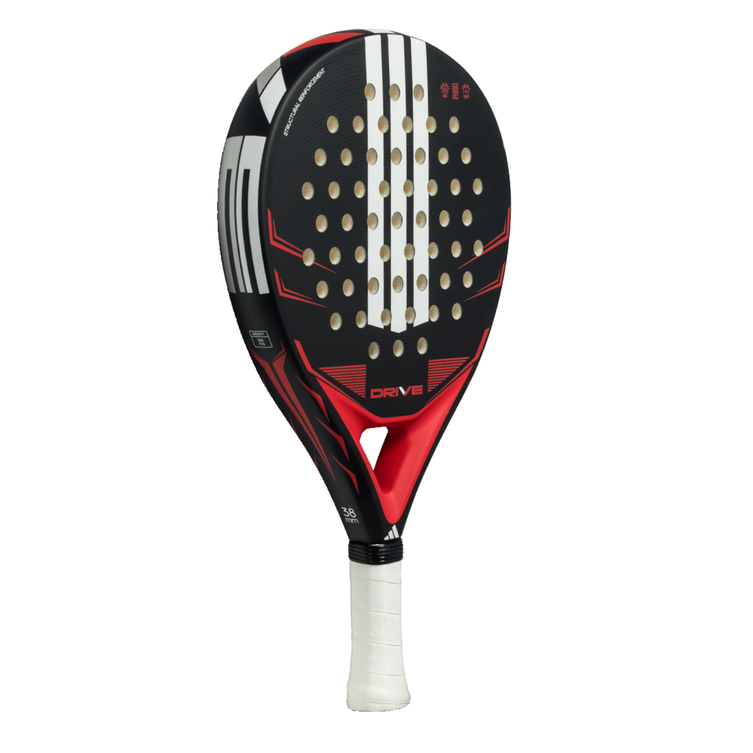 Adidas Drive Black 2026 Padel Racket - Black/Red Padel Adidas