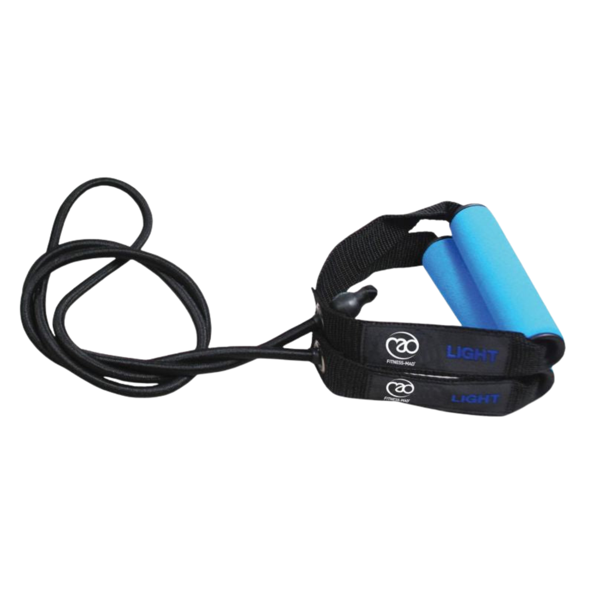 Fitness Mad Light Resistance Tube & Exercise Guide - Light Blue Clearance Fitness Mad