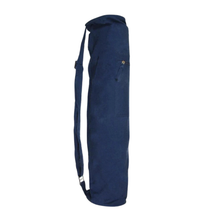 Fitness Mad Jute & Cotton Yoga Mat Bag - Blue/Beige Blue 183cm x 61cm x 6mm Accessories Fitness Mad
