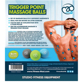 Fitness Mad FM Trigger Point Massage Ball Set Exercise & Fitness Fitness Mad
