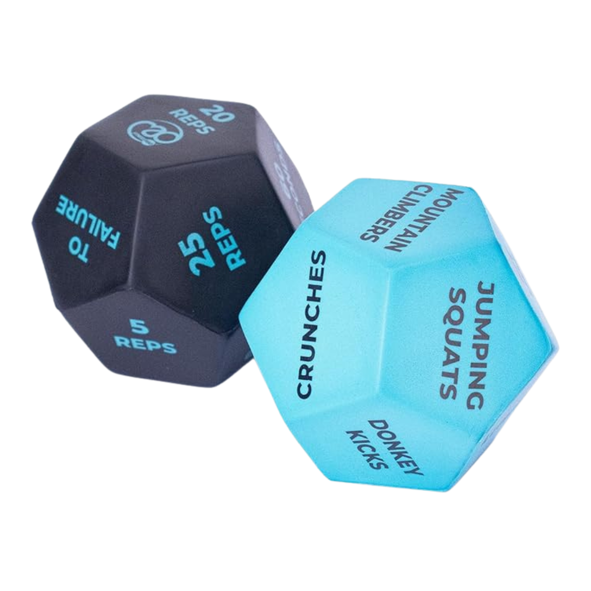 Fitness Mad 12-Sided Fitness Dice Pair Exercise & Fitness Fitness Mad