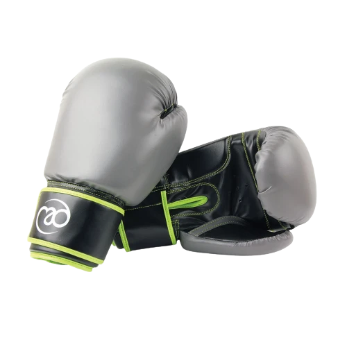 Fitness Mad PVC Sparring Gloves - Green/Grey 10OZ Clearance Fitness Mad