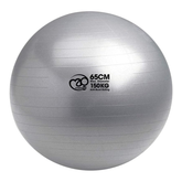 Fitness Mad Swiss Ball & Pump 125 kg 65cm, Silver, front view