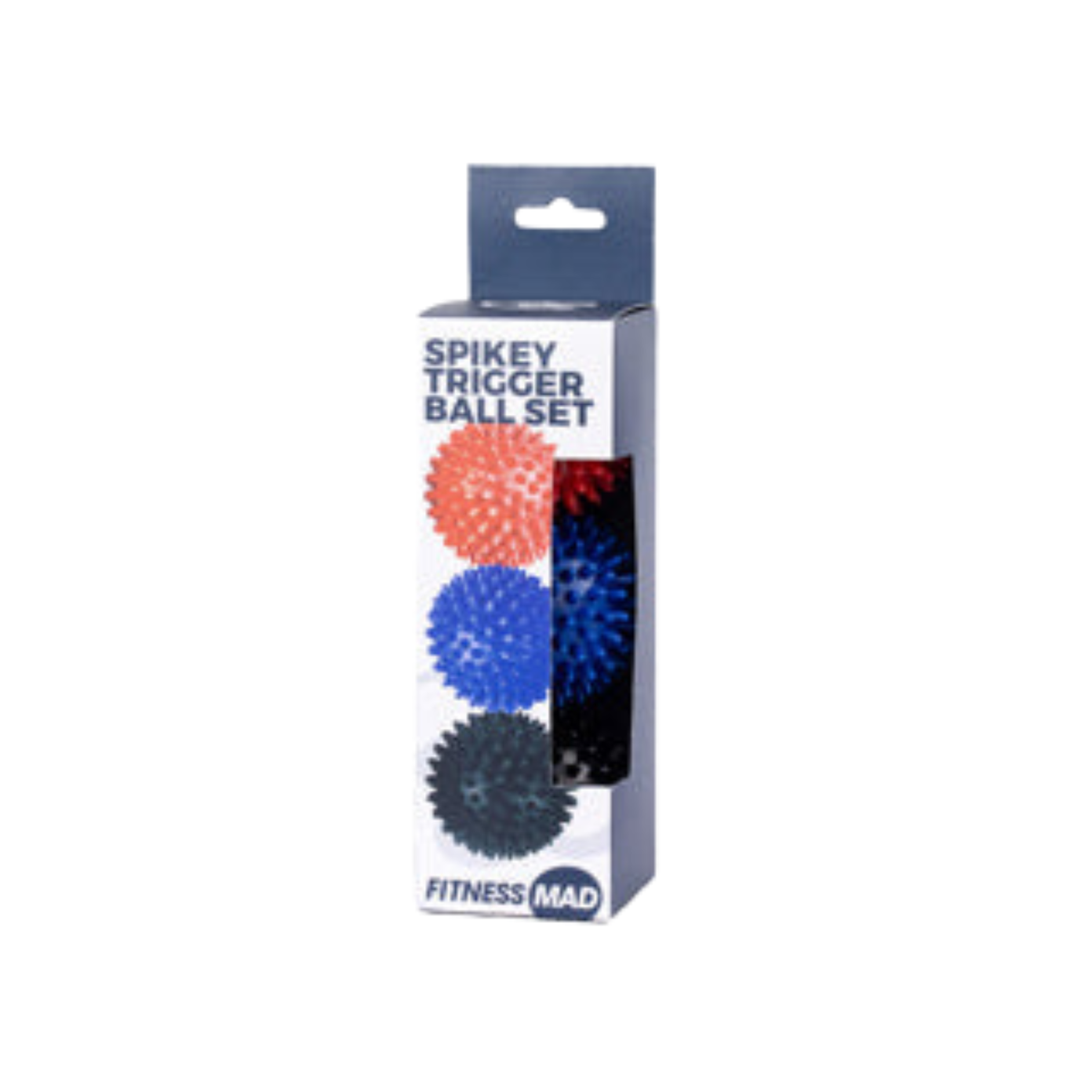 Fitness Mad Spikey Massage Balls 3pcs - Red/Blue/Black Exercise & Fitness Fitness Mad