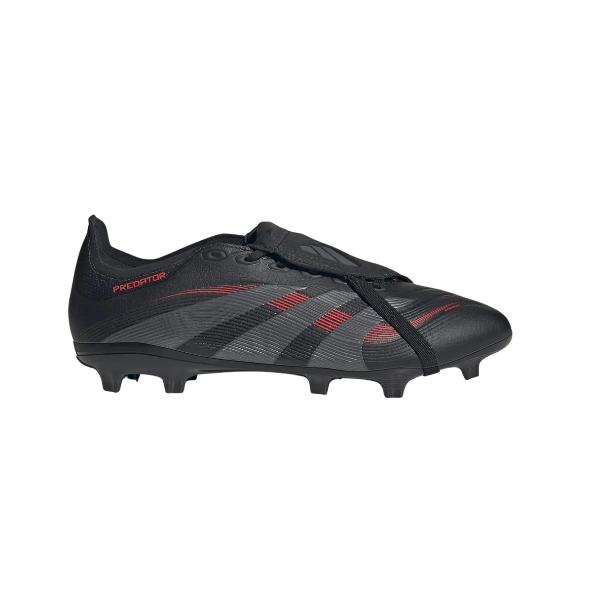 Adidas Predator League FT FG/MG Football Boots - Core Black/Red Core Black Grey Four Lucid Red Football Boots adidas