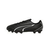 Puma Victoria FG/AG Football Boots Junior, Puma Black/ White, front view