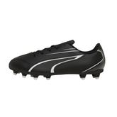 Puma Victoria FG/AG Football Boots Unisex, Puma Black/ White, front view