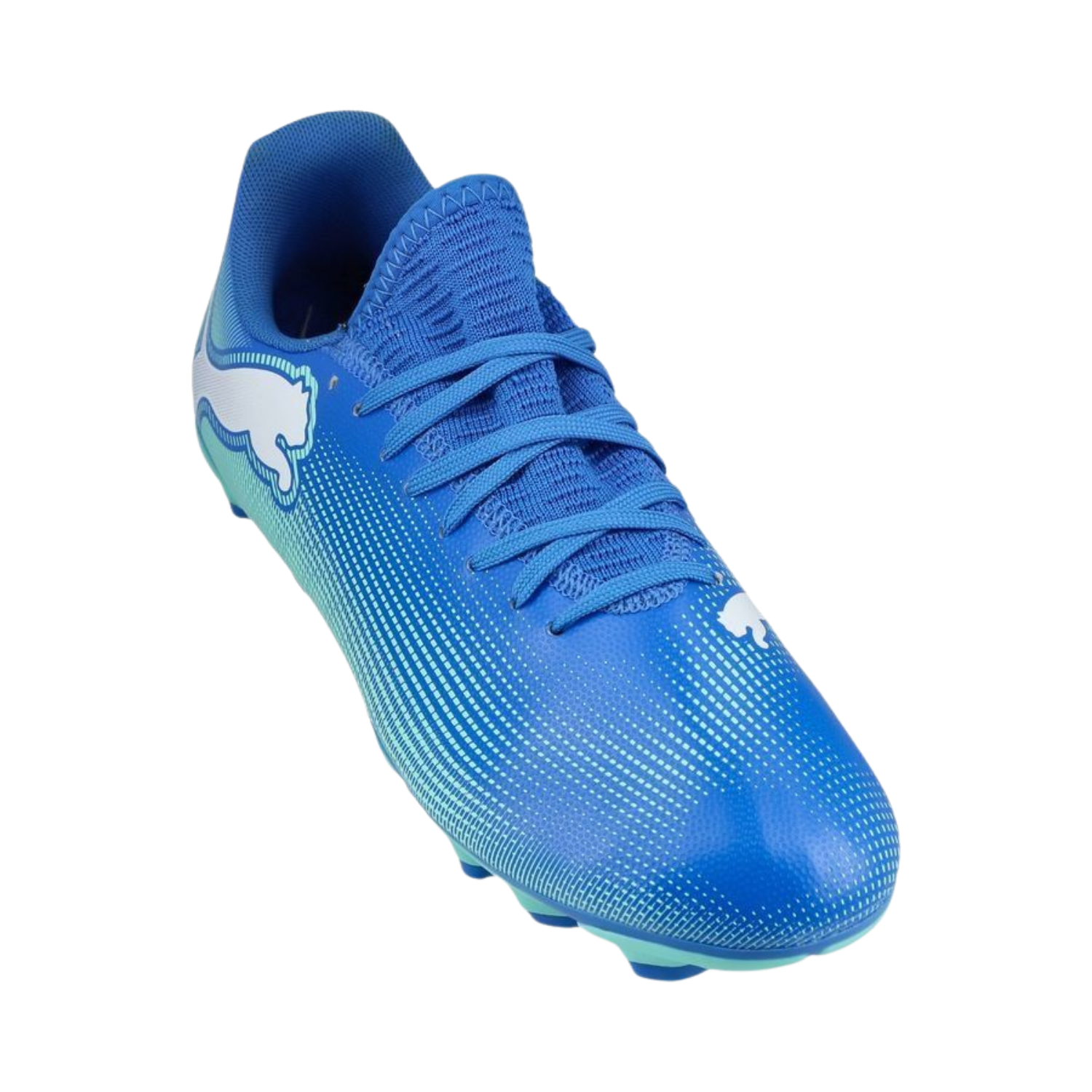 Puma Future 7 Play FG/AG Football Boots Junior - Hyperlink Blue/Mint/Puma White (107949-01) Football Boots Puma