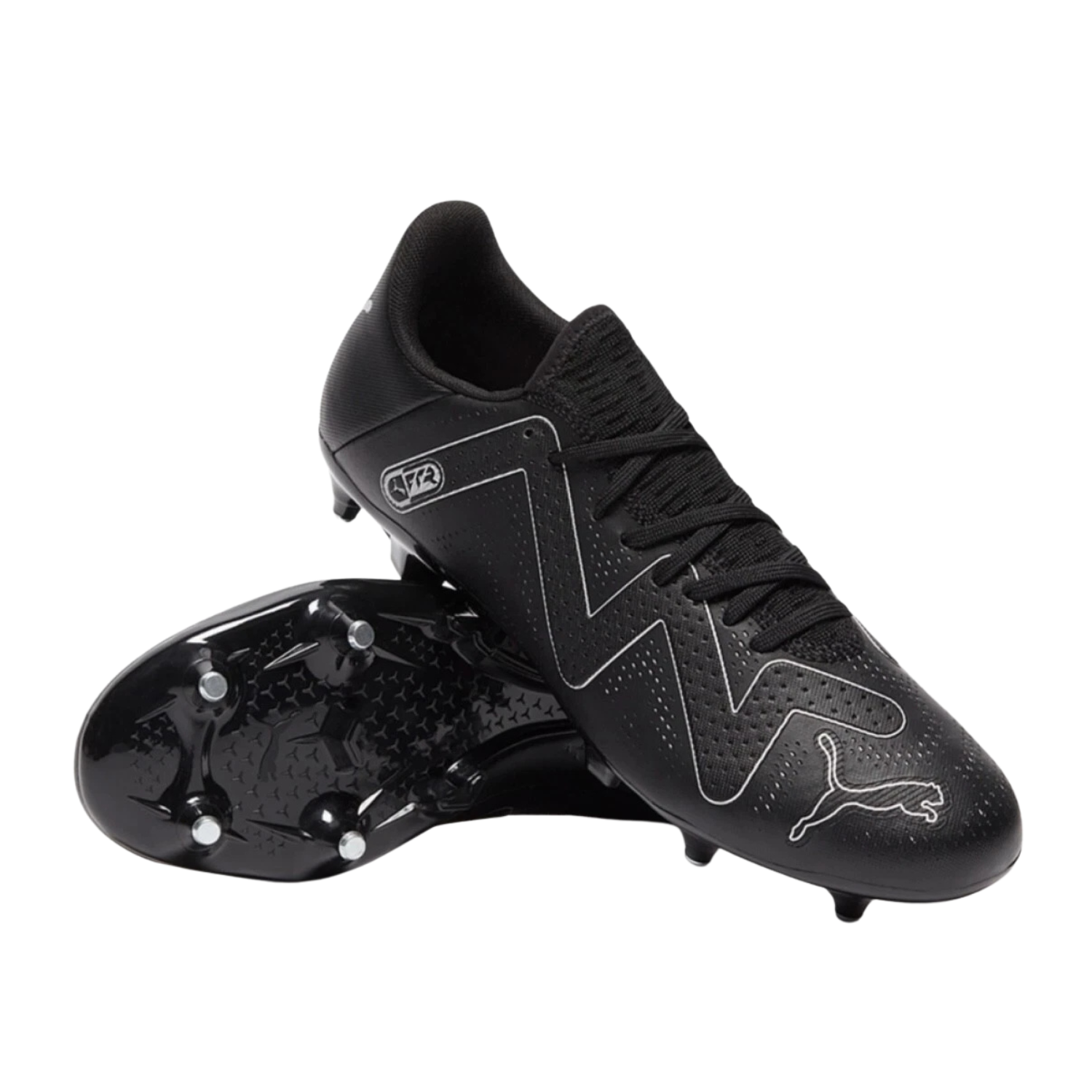 Puma Future Play MxSG Football Boots Unisex - Black/Silver Football Boots Puma