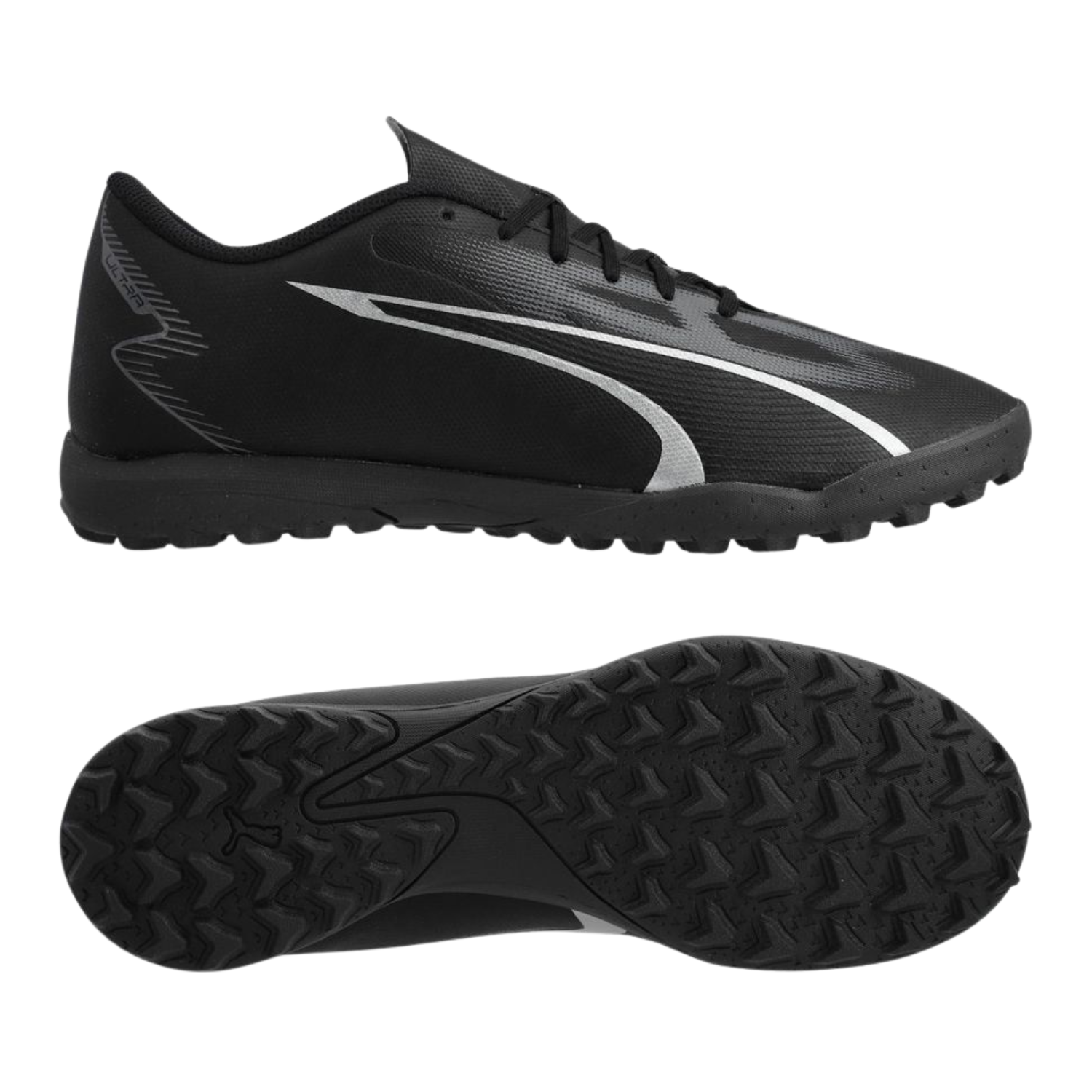 Puma Ultra Play TT Turf Football Shoes Unisex - Puma Black/Asphalt (107528-02) Football Boots Puma