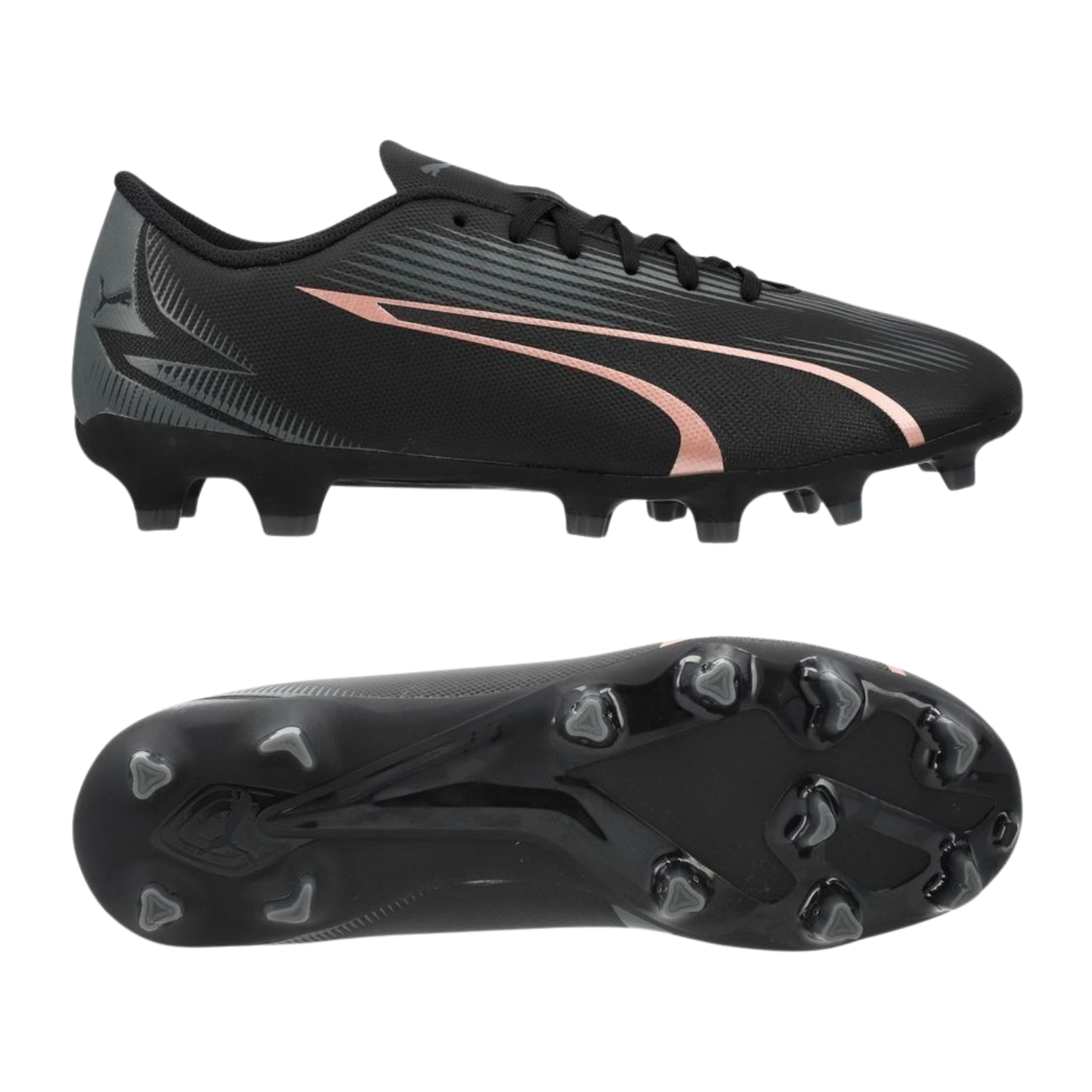 Puma Ultra Play FG/AG Football Boots Unisex - Puma Black/ Copper Rose Football Boots Puma