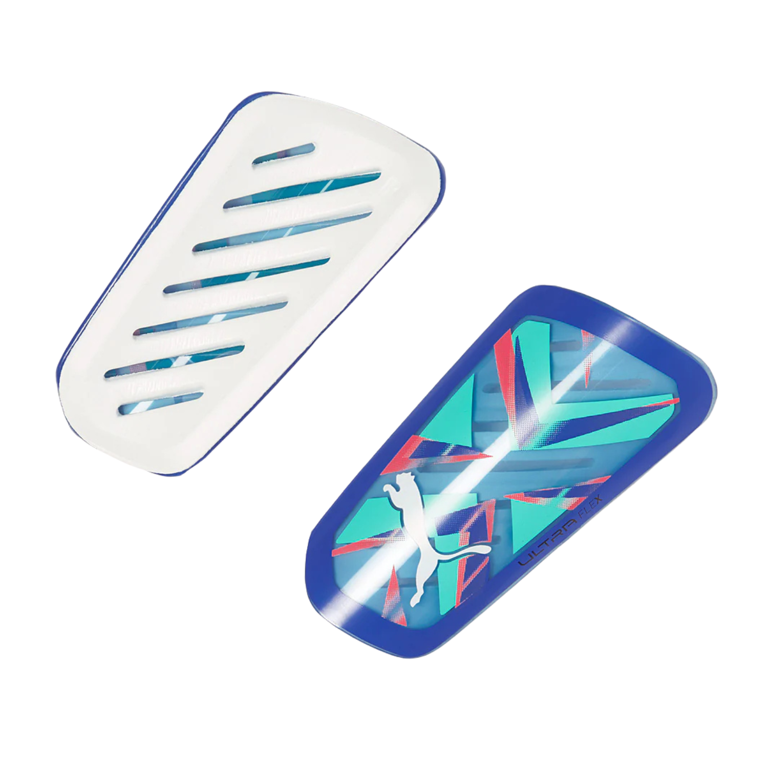 Puma Ultra Flex Sleeve Shin Guards Unisex - Bluemazing/ Electric Pepperming 030871 Accessories Puma