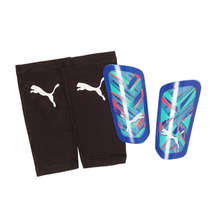 Puma Ultra Flex Sleeve Shin Guards Unisex - Bluemazing/ Electric Pepperming 030871 BLUEMAZING-ELECTRIC PEPPERMING Accessories Puma