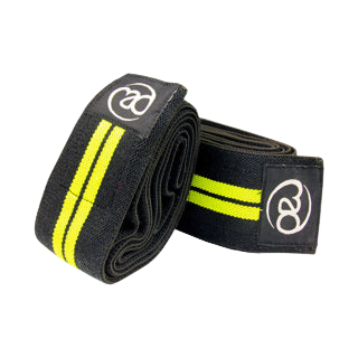 Fitness Mad Weight Lifting Knee Support Wraps - Black BLACK One Size Supports & Braces Fitness Mad