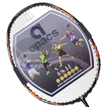 Apacs Fly Weight 73 Badminton Racket - Black/Orange Black Orange 7UG2 Badminton Rackets Apacs