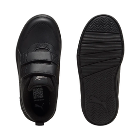 Puma Courtflex V3 Shoe Junior - Black/Cast Iron 39764201 shoes Puma