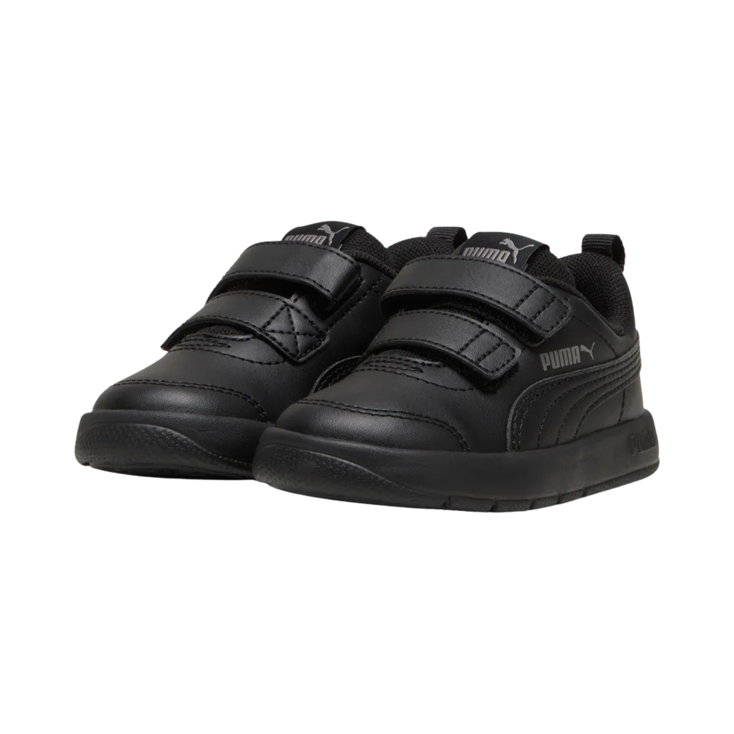 Puma Courtflex V3 Shoe Kids - Black/Cast Iron 31025201 shoes Puma