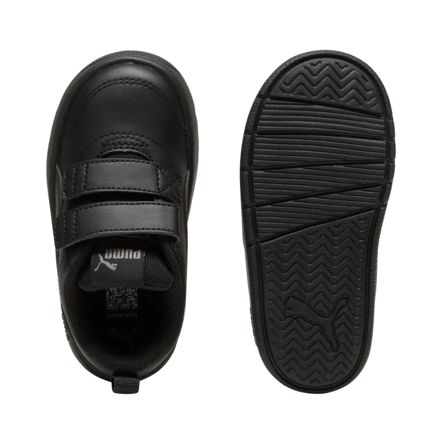Puma Courtflex V3 Shoe Kids - Black/Cast Iron 31025201 shoes Puma
