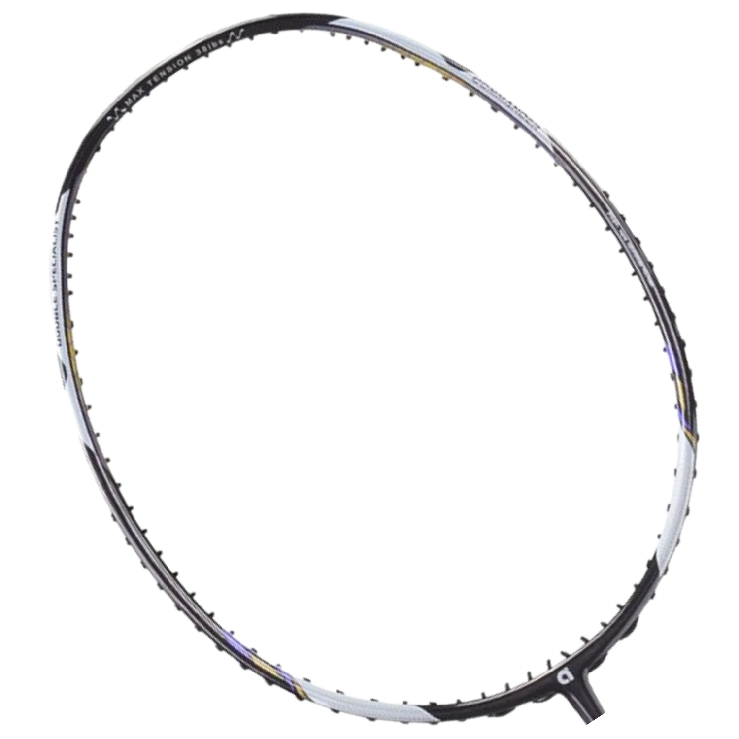 Apacs Pro Commander Badminton Racket (Unstrung) - Black/Silver Black Silver 4UG4 Badminton Rackets Apacs