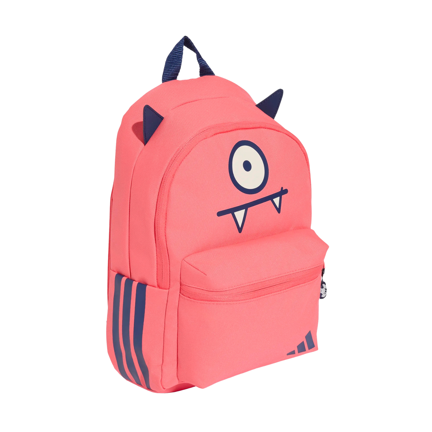 Adidas Little Kids Tiro_nster Backpack Small, Pink/Dark Blue, side view