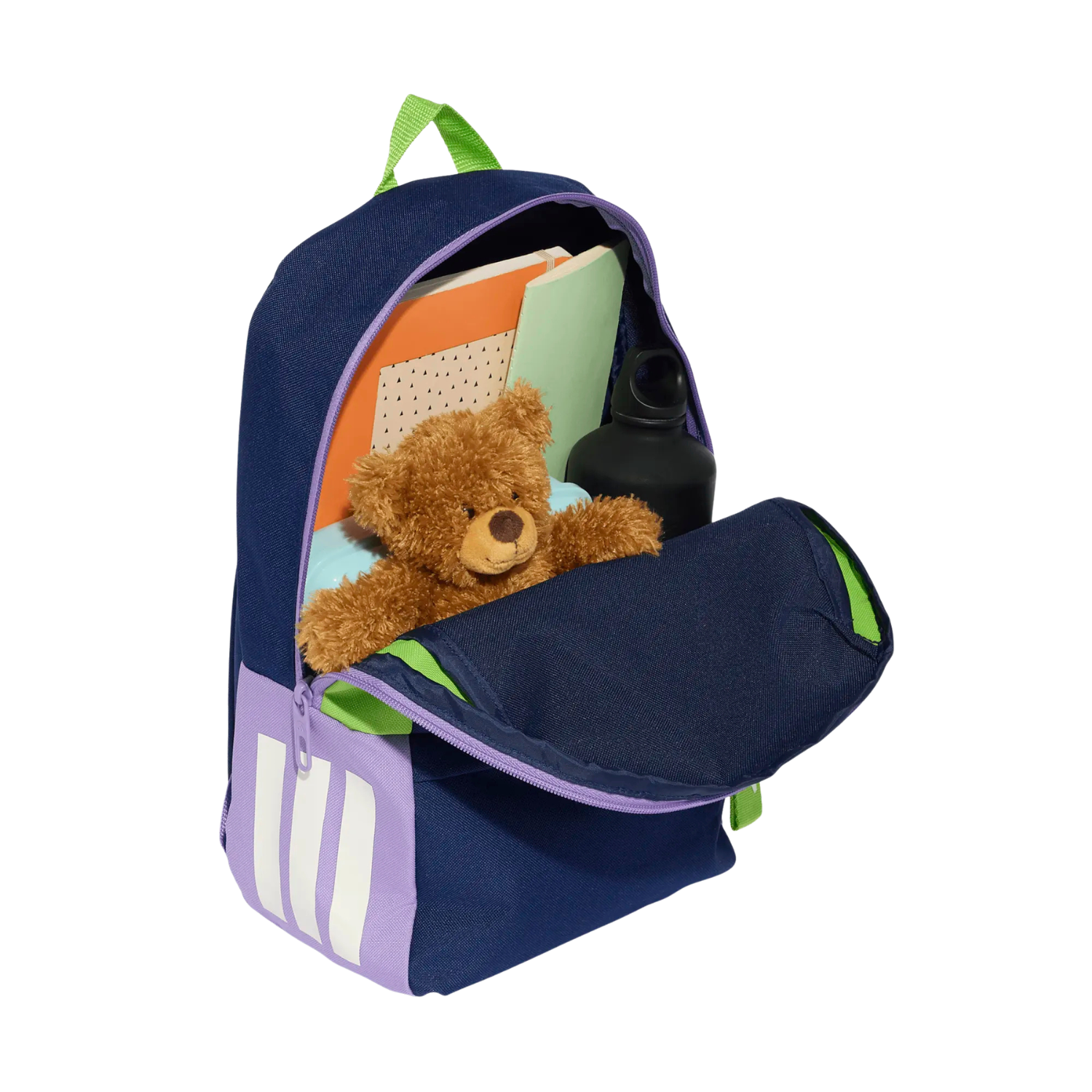 Adidas Pixar Toy Story Backpack, Dark Blue/Violet/Green, detail view