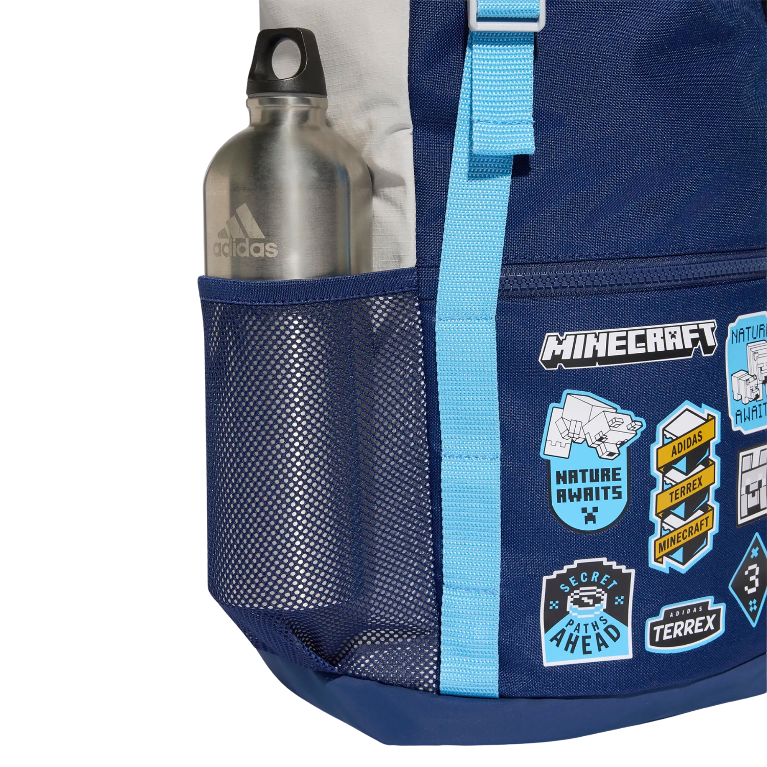 Adidas Minecraft Backpack, Dark Blue/Grey, alternative view