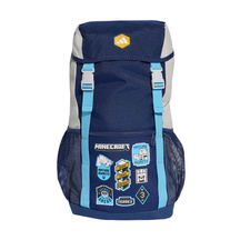 Adidas Minecraft Backpack, Dark Blue/Grey, front view