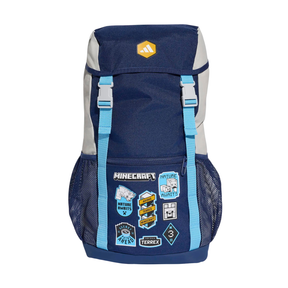 Adidas Minecraft Backpack, Dark Blue/Grey, front view