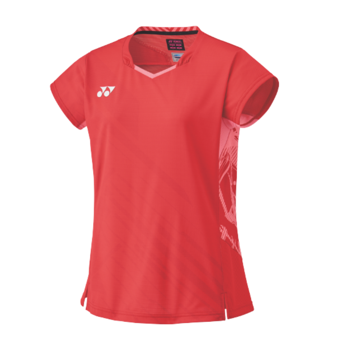 Yonex Women's Crew Neck Shirt 20858YX Tango Red Tango Red T Shirt Yonex