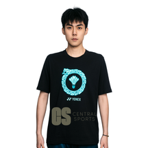 Yonex Snake Ring Mens Cotton T-Shirt Black BLACK Clothing Yonex