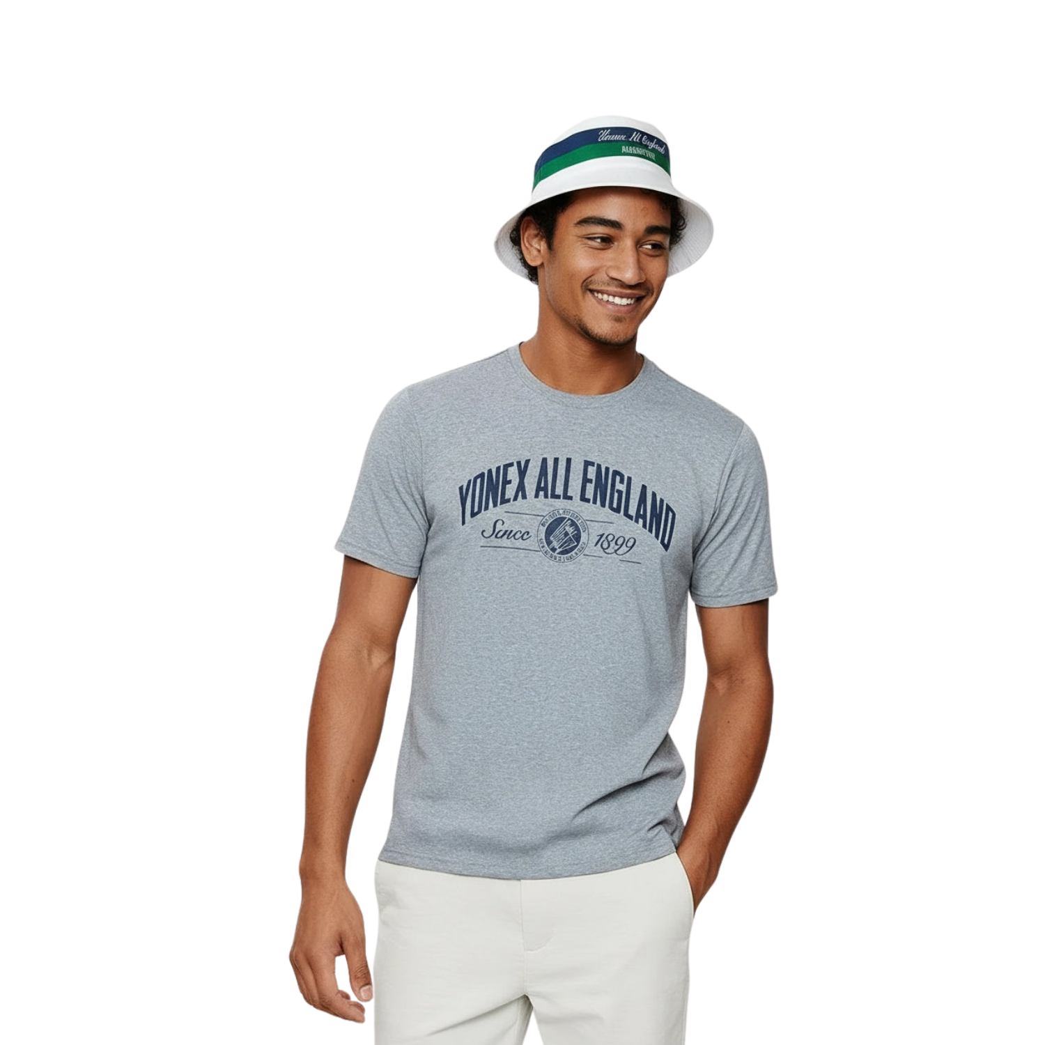 Yonex All England 1899 Reversible Hat 26 - Cream/Navy Accessories Yonex