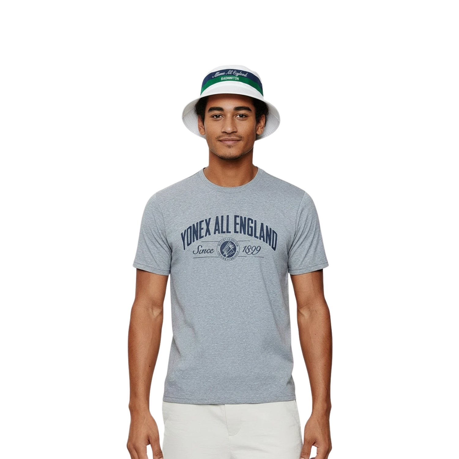 Yonex All England 1899 Reversible Hat 26 - Cream/Navy Accessories Yonex