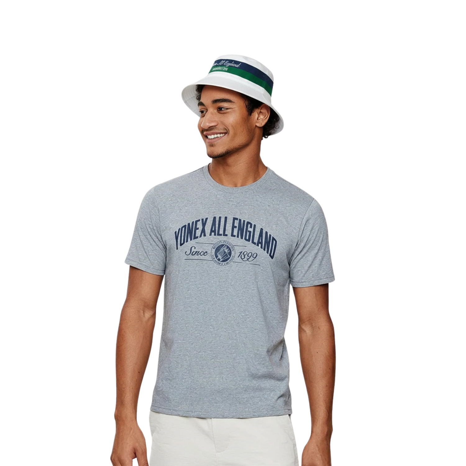 Yonex All England 1899 Reversible Hat 26 - Cream/Navy Accessories Yonex