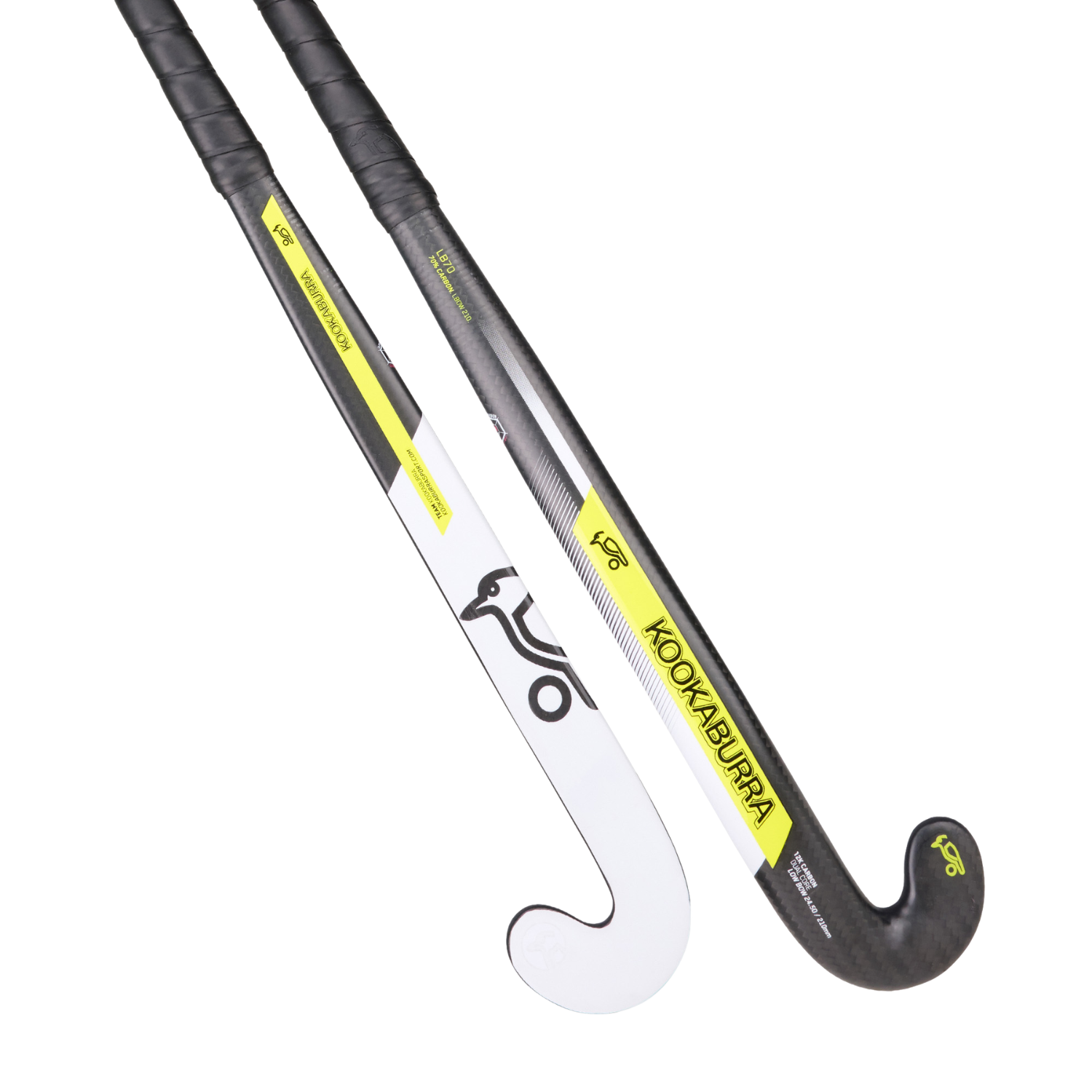 Kookaburra LB70 Hockey Stick 6A2527J - White/Yellow Kookaburra