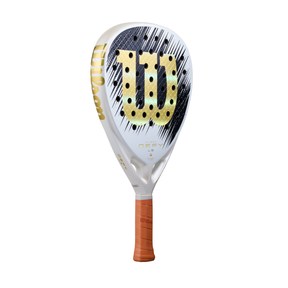 Wilson Defy LS V1 SE 2026 Padel Racket - White/Gold WR214611U by Wilson