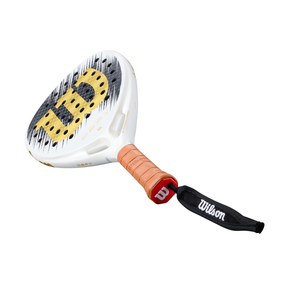 Wilson Defy V1 SE 2026 Padel Racket - White/Gold WR214511U by Wilson