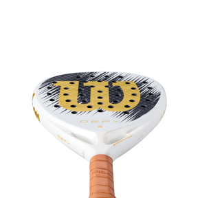 Wilson Defy V1 SE 2026 Padel Racket - White/Gold WR214511U by Wilson