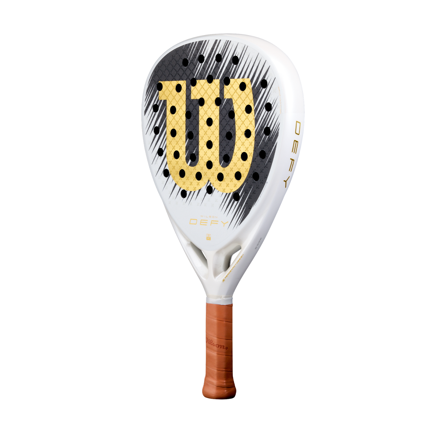 Wilson Defy V1 SE 2026 Padel Racket - White/Gold WR214511U by Wilson