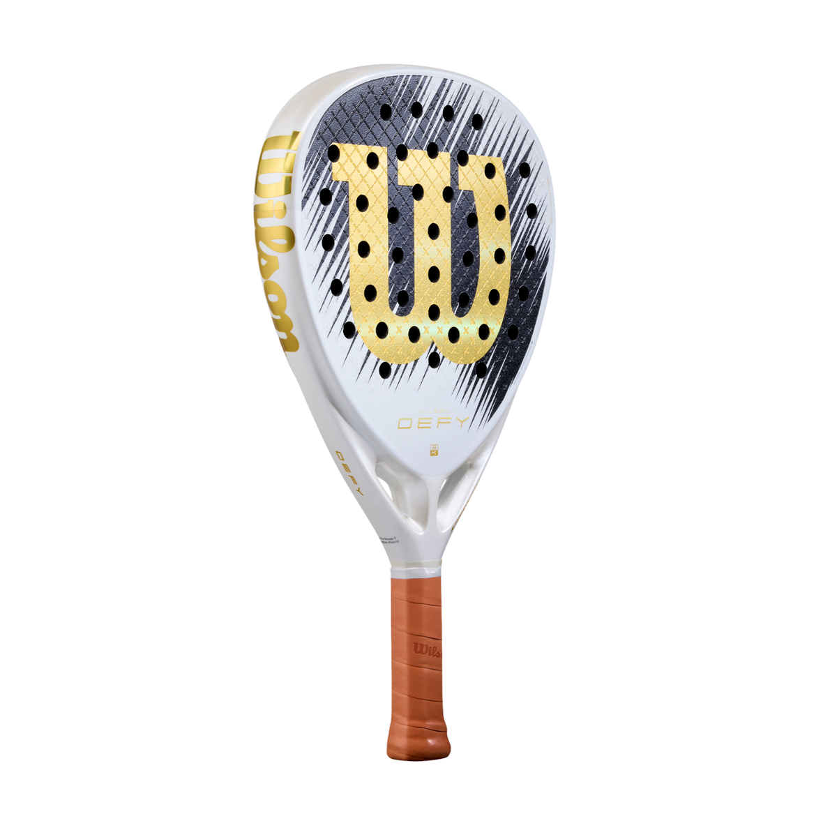 Wilson Defy V1 SE 2026 Padel Racket - White/Gold WR214511U Padel Rackets Wilson