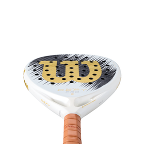 Wilson Defy Pro V1 SE 2026 Padel Racket - White/Gold WR213911U by Wilson