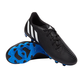 Adidas Predator Edge 4 FxG Football Boots Unisex - Core Black/White/Vivid Red Football Boots Adidas