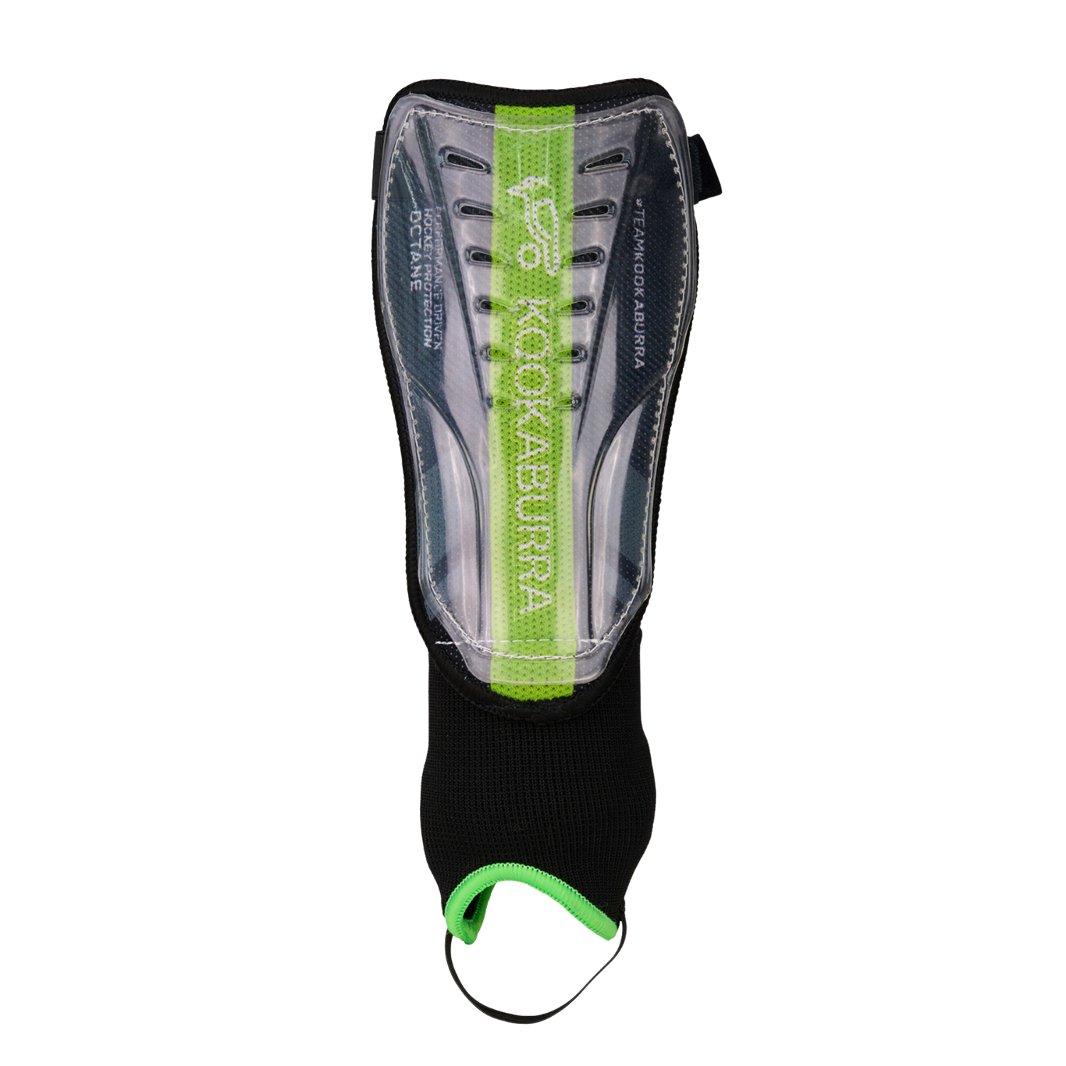 Kookaburra Octane Shinguards - Black/Lime Kookaburra